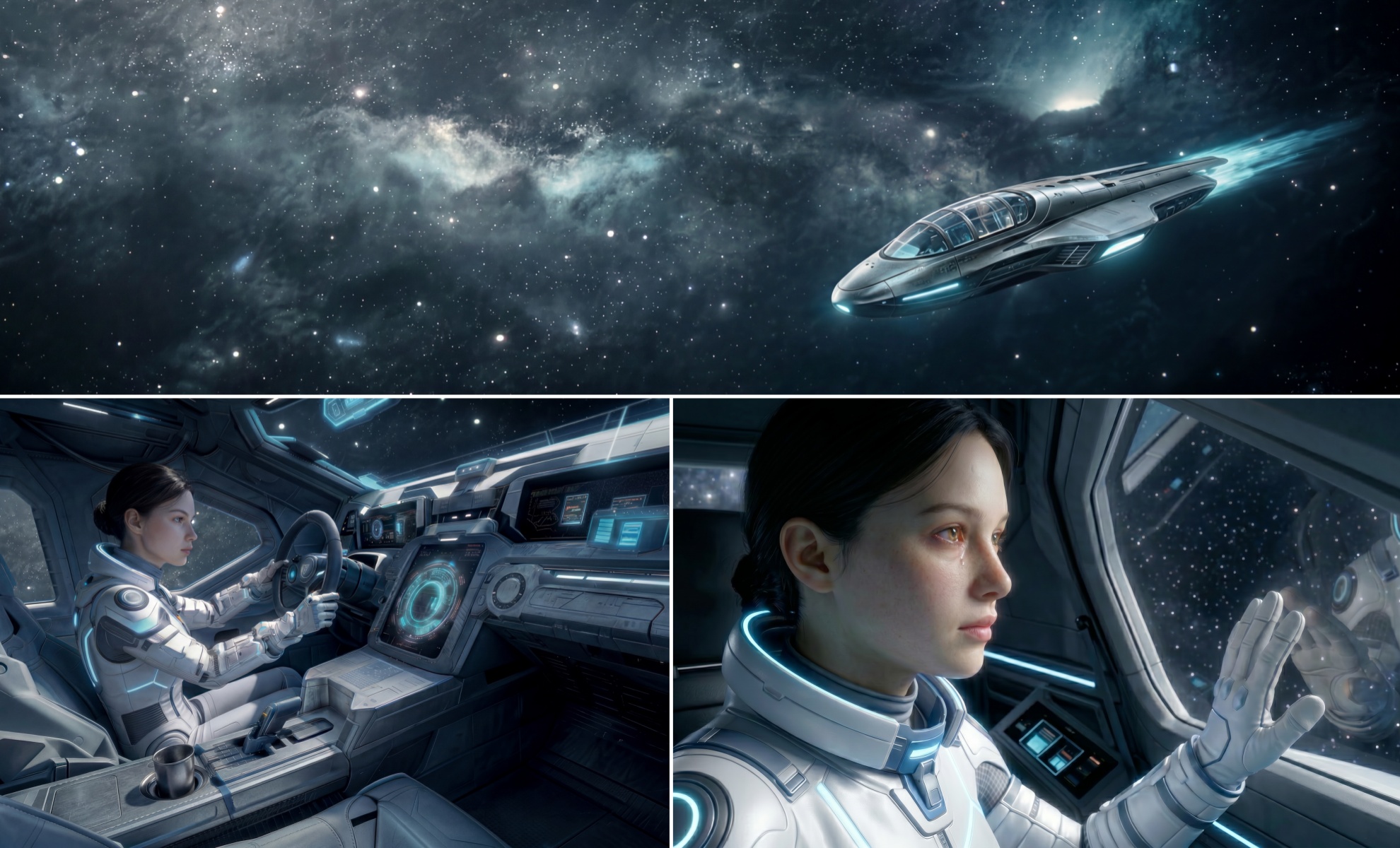 《星辰与归途》太空场景与角色画面